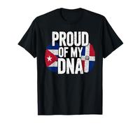 Proud of My DNA Half Cuban Italian Roots Cuba Italy T-Shirt