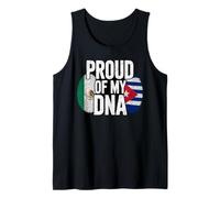 Proud of My DNA Mexico Cuba Flag Mexican Cuban Roots Débardeur