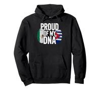 Proud of My DNA Mexico Cuba Flag Mexican Cuban Roots Sweat à Capuche