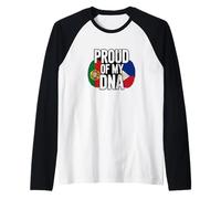 Proud of My DNA Portuguese Filipino Roots Manche Raglan