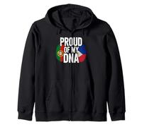 Proud of My DNA Portuguese Filipino Roots Sweat à Capuche