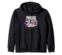 Proud of My DNA Puerto Rican Cuban Roots Sweat à Capuche