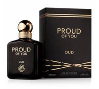 Proud of You Oud 100ml - Eau de Parfum Homme - Oud, Cuir & Vanille - Parfum Oriental Boisé Intense - Longue Tenue - Fragrance World