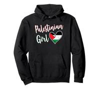 Proud Palestinian Girl Palestine Flag Girlfriend Wife Sweat à Capuche