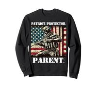 Proud Patriot Père, fils, fille, épouse de militaire, papa, héros Sweatshirt