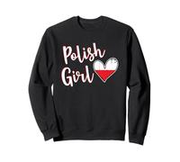 Proud Polish Girl Poland Flag Polish Girlfriend Wife Sweatshirt