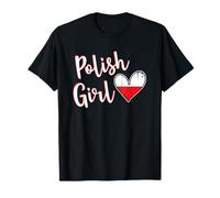 Proud Polish Girl Poland Flag Polish Girlfriend Wife T-Shirt
