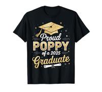 Proud Poppy of a Graduate Class Graduation Party T-Shirt