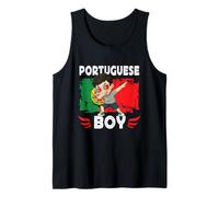 Proud Portuguese Boy Dab Pose Portuguese Son Portugal Flag Débardeur