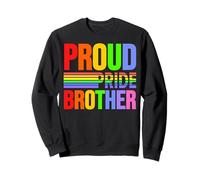 Proud Pride Brother Rainbow Gay Lesbian Child Love & Support Sweatshirt