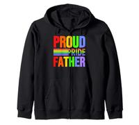 Proud Pride Father Rainbow Gay Lesbian Child Love & Support Sweat à Capuche