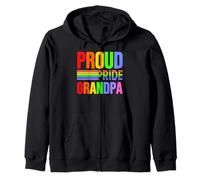 Proud Pride Grandpa Rainbow Gay Lesbian Child Love Support Sweat à Capuche