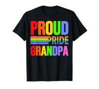 Proud Pride Grandpa Rainbow Gay Lesbian Child Love Support T-Shirt