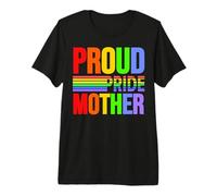 Proud Pride Mother Rainbow Gay Lesbian Child Love & Support T-Shirt Haut de Gamme