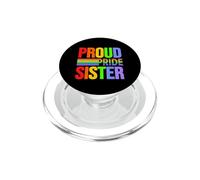 Proud Pride Sister Rainbow Gay Lesbian Child Love & Support PopSockets PopGrip pour MagSafe