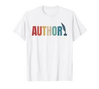 Proud Published Author Mom Dad Vintage Poète Book Writer T-Shirt