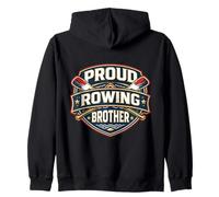 Proud Rowing Brother Bateau Rameur Crew Sister Matching Family Sweat à Capuche