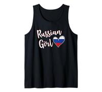 Proud Russian Girl Russia Flag Russian Girlfriend Wife Débardeur