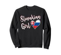 Proud Slovakian Girl Slovakia Flag Slovakian Girlfriend Wife Sweatshirt