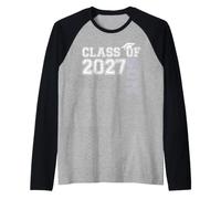Proud Son of A 2027 Graduate Senior 2027 Grad Graduation Manche Raglan