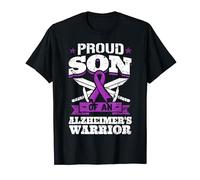 Proud Son Of An Alzheimer's Warrior Sensibilisation à la démence T-Shirt