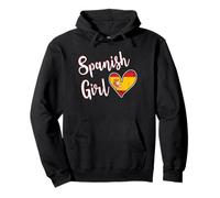 Proud Spanish Girl Spain Flag Spanish Girlfriend Wife Sweat à Capuche