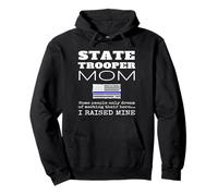 Proud State Trooper Mom Mother Thin Blue Line Drapeau américain Sweat à Capuche