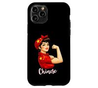 Proud Strong Chinese Girl Woman Girlfriend China Flag Coque pour iPhone 11 Pro