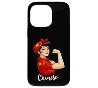 Proud Strong Chinese Girl Woman Girlfriend China Flag Coque pour iPhone 13 Pro