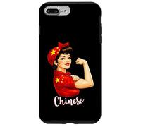 Proud Strong Chinese Girl Woman Girlfriend China Flag Coque pour iPhone 7 Plus/8 Plus
