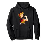 Proud Strong German Girl Woman Pride Germany Flag Sweat à Capuche