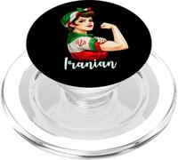 Proud Strong Iranian Girl Woman Girlfriend Iran Flag PopSockets PopGrip pour MagSafe