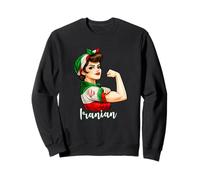 Proud Strong Iranian Girl Woman Girlfriend Iran Flag Sweatshirt
