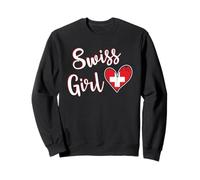 Proud Swiss Girl Switzerland Flag Swiss Girlfriend Wife Sweatshirt