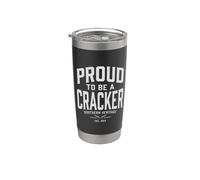Proud to Be a Cracker Funny Vintage Gobelet isotherme en acier inoxydable double paroi