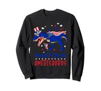 Proud to Be an Amerisaurus Dinosaur T Rex 4th of July Sweatshirt
