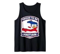 Proud to Be Carte Haïtienne Drapeau Haïti Jour Célébration Fierté Débardeur