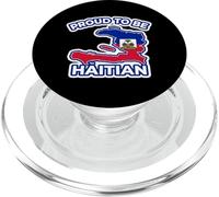 Proud to Be Carte Haïtienne Drapeau Haïti Jour Célébration Fierté PopSockets PopGrip pour MagSafe
