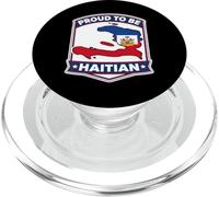 Proud to Be Carte Haïtienne Drapeau Haïti Jour Célébration Fierté PopSockets PopGrip pour MagSafe