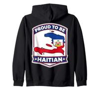 Proud to Be Carte Haïtienne Drapeau Haïti Jour Célébration Fierté Sweat à Capuche