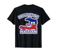 Proud to Be Carte Haïtienne Drapeau Haïti Jour Célébration Fierté T-Shirt