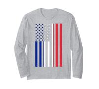 Proud to Be French American Boy Girl Sister All Saints Day Manche Longue