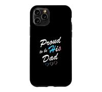 Proud to Be His Dad Transgender Pride Flag Trans Fils Coque pour iPhone 11 Pro