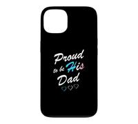 Proud to Be His Dad Transgender Pride Flag Trans Fils Coque pour iPhone 13