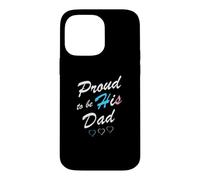 Proud to Be His Dad Transgender Pride Flag Trans Fils Coque pour iPhone 14 Pro Max