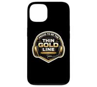 Proud to Be The Thin Gold Line 911 Distributeur d'urgence Coque pour iPhone 13