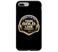 Proud to Be The Thin Gold Line 911 Distributeur d'urgence Coque pour iPhone 7 Plus/8 Plus