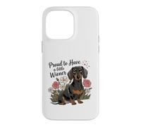 Proud to Have A Little Wiener Funny Dachshund Adult Humor Coque pour iPhone 14 Pro Max