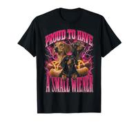 Proud to Have A Small Wiener Funny Dachshund Y2K Graphic T-Shirt