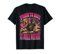 Proud to Have A Small Wiener Funny Dachshund Y2K Graphic T-Shirt